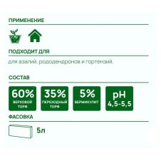 Почвобрикет Пышная азалия 5 л БиоМастер